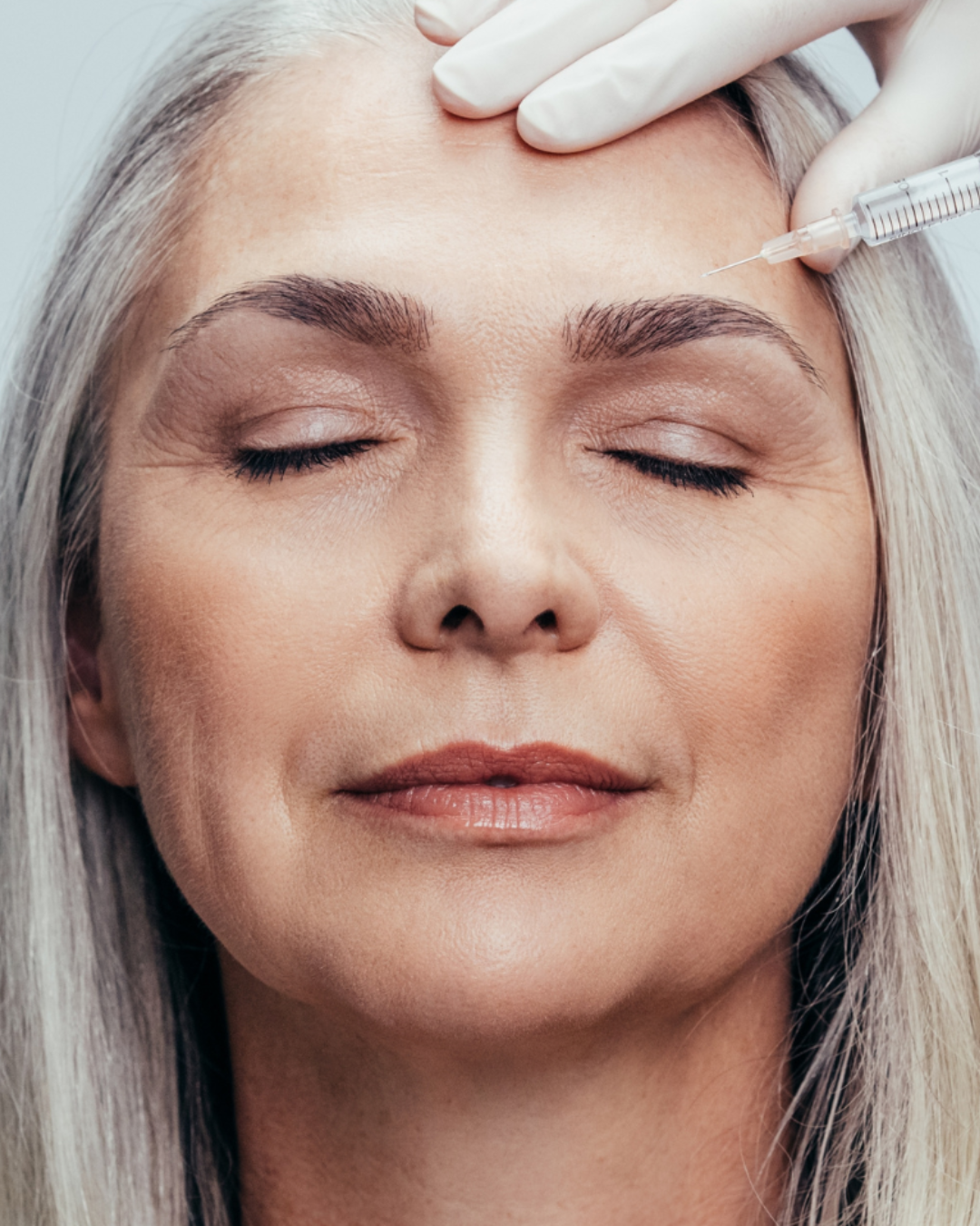 old womans skin injectable treatment