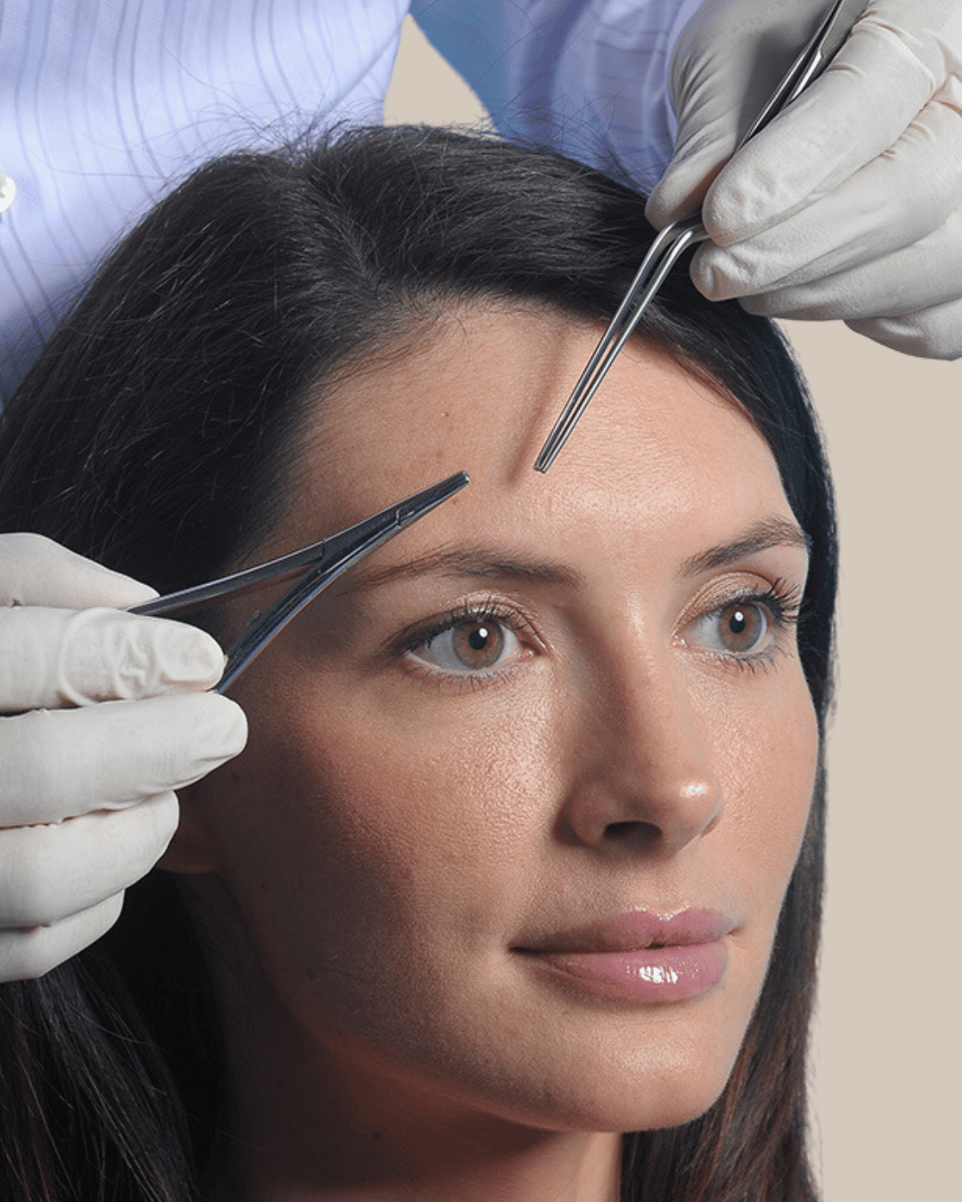 eyebrow lift measuring