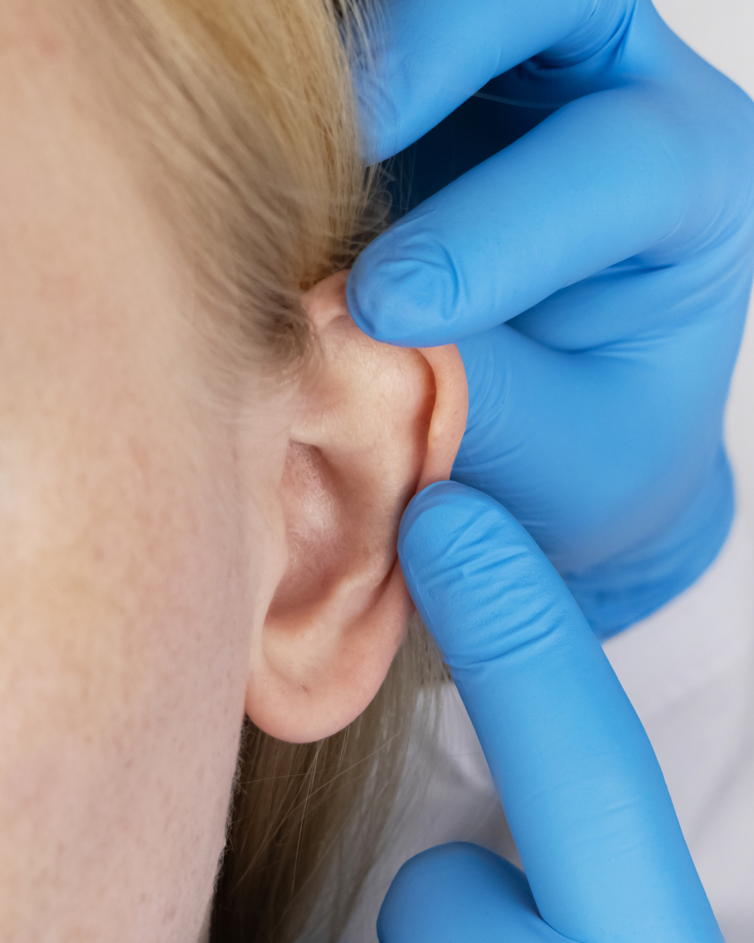 earlobe consultation in clinic